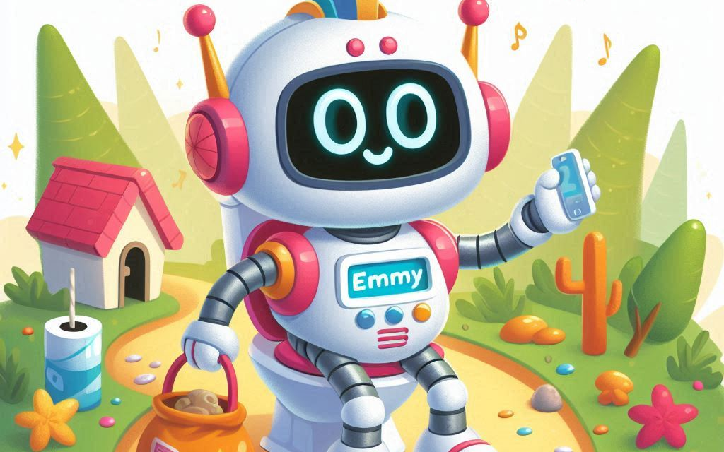 A Fun Journey- emmy the robot kid going to toilet