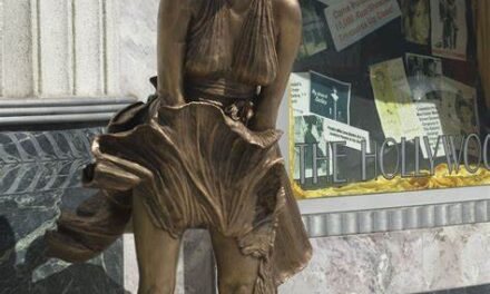 Statue seen in hollywood-A Monument To Entertainment Evolution