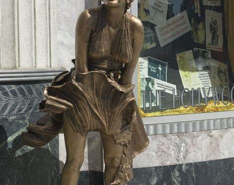 Statue seen in hollywood-A Monument To Entertainment Evolution