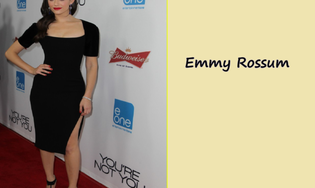 emmy rossum black dress black heels